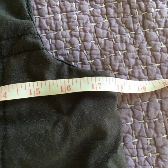 UnionBay Jeans Gilet Sleeveless Bomber Coat Jacket Gray Black Reversible Cotton - Picture 5 of 12